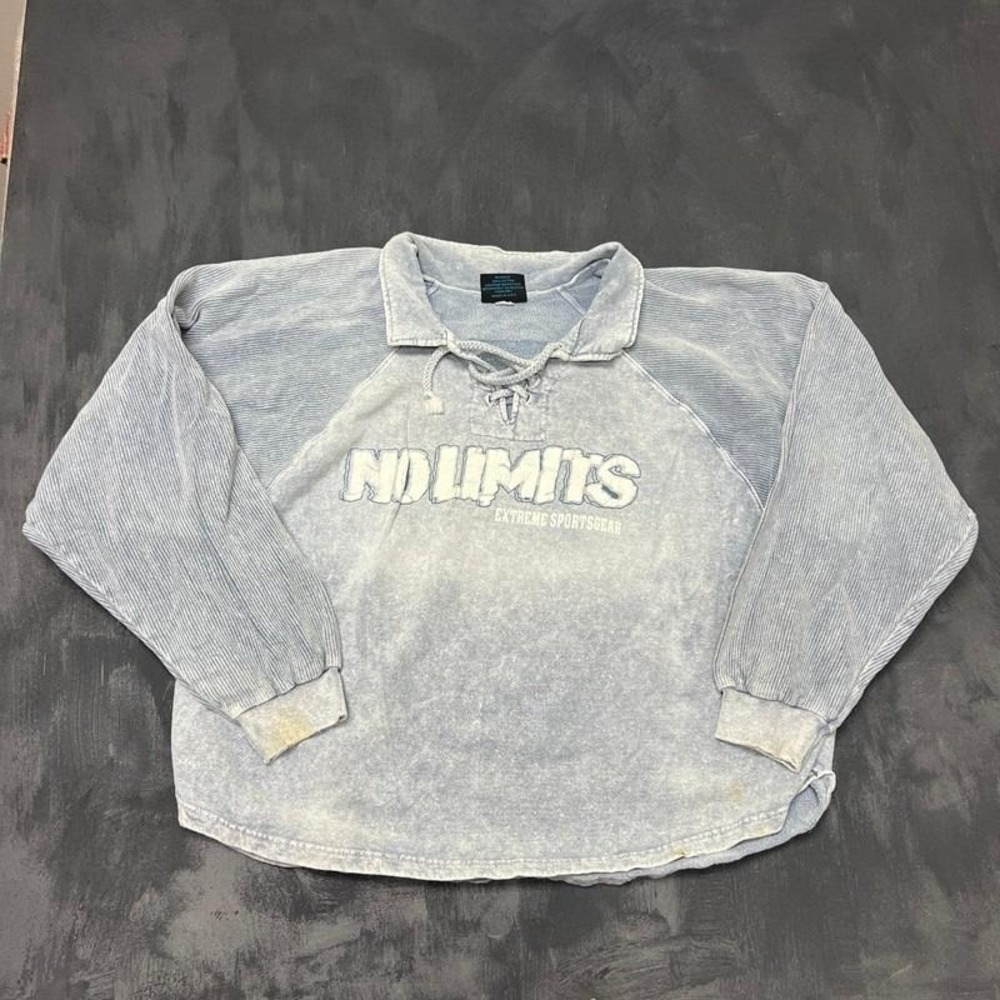 Vintage No Limits Sweatshirt Mens XL‎ Blue 1990s Extreme Sportswear
